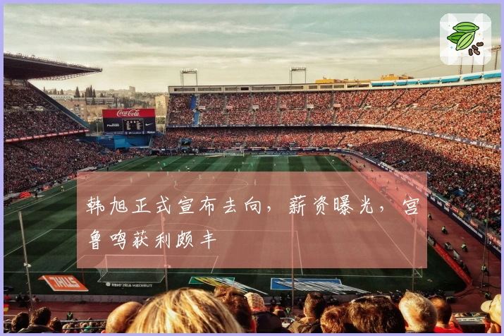 韩旭正式宣布去向，薪资曝光，宫鲁鸣获利颇丰